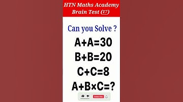 Brain Test(17) / Easy math riddles / IQ Maths #maths #mathriddles #iqtest #shorts