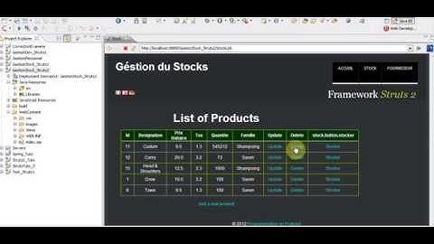 Struts2 - Application + code source