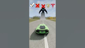 Cars VS Marvel Characters 🚗 | BeamNG.drive #shorts