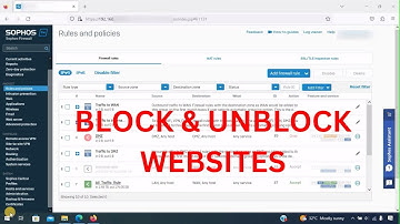 How to block unblock Websites in Sophos firewall. How to allow or block websites for specific users.