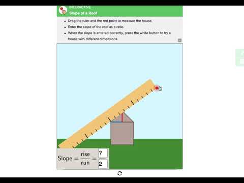 05 Measuring Slope of Roof Interactive Example - YouTube