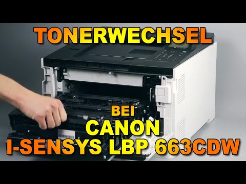 Toner-Kartuschenwechsel bei Canon I-Sensys LBP 663 Cdw
