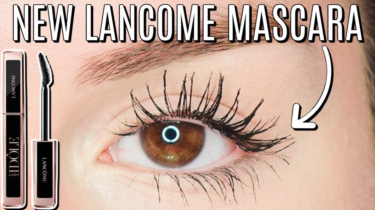 REVIEW + 8HR WEAR TEST NEW LANCOME LASH IDOLE LASH-LIFTING AND VOLUMIZING  MASCARA