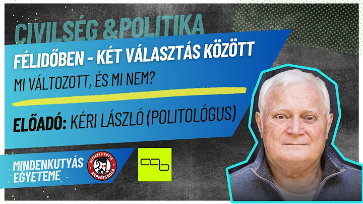 Félidőben, két választás között – Kéri László előadása | MKKP Népfőiskola