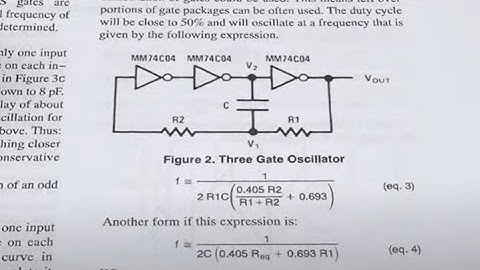 #2189 CD4069 RC Oscillator Circuit
