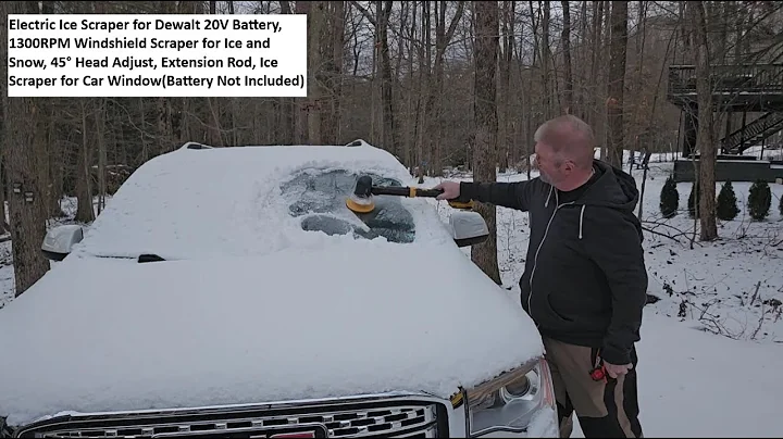 Electric Ice Scraper for Dewalt 20V Battery, 1300RPM Windshield Scraper for Ice and Snow