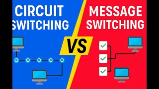 Circuit Switching vs Message Switching | Data Communication Explained with Examples