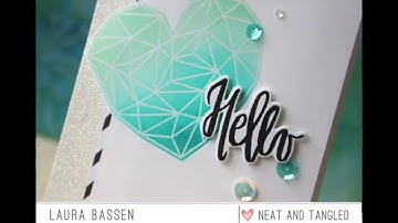 Neat and Tangled Painted Hello