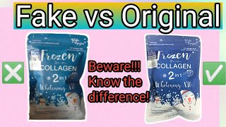 Fake vs Original Frozen Collagen