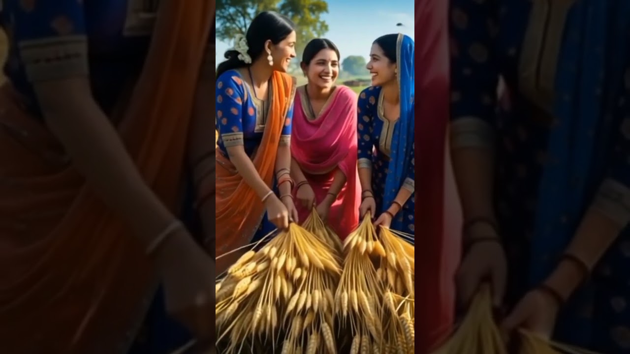 Punjabi women's working in Fields 