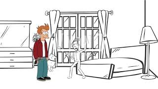 Fry Kills Whiteboard Animation Dude