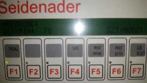 1790 Seidenader Visual Inspection Machine