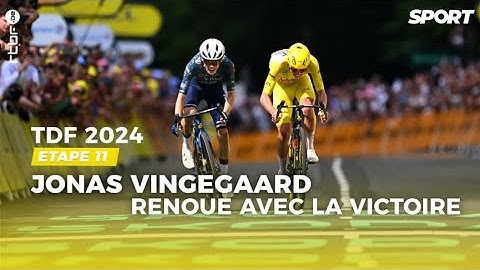 Jonas Vingegaard règle Tadej Pogacar au sprint et remporte la 11ème étape du Tour de France : Résumé