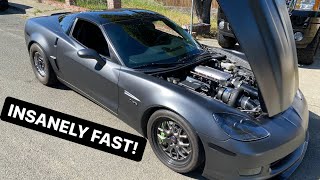 THIS 1200HP F1X PROCHARGED CORVETTE ZO6 IS A ROCKETSHIP!!!!