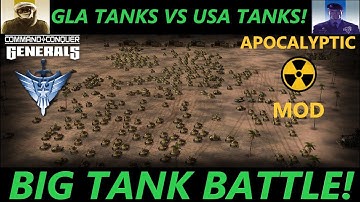 GLA Hundreds of tanks! Command & Conquer TM Generals Zero Hour 2023 Apocalyptic mod.
