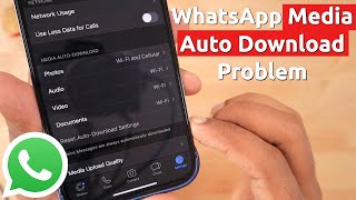 WhatsApp Photos, Videos AUTO DOWNLOAD Problem in iPhone?