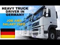 Heavy Truck Driver Salary in Germany - Jobs and Wages in Germany
