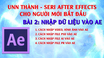 Bài 2 | Import data vào trong After Effects