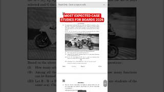 Most Important Case Studies 🔥 Class 12 Maths | Most Expected Questions #shorts #mathsviral #class12