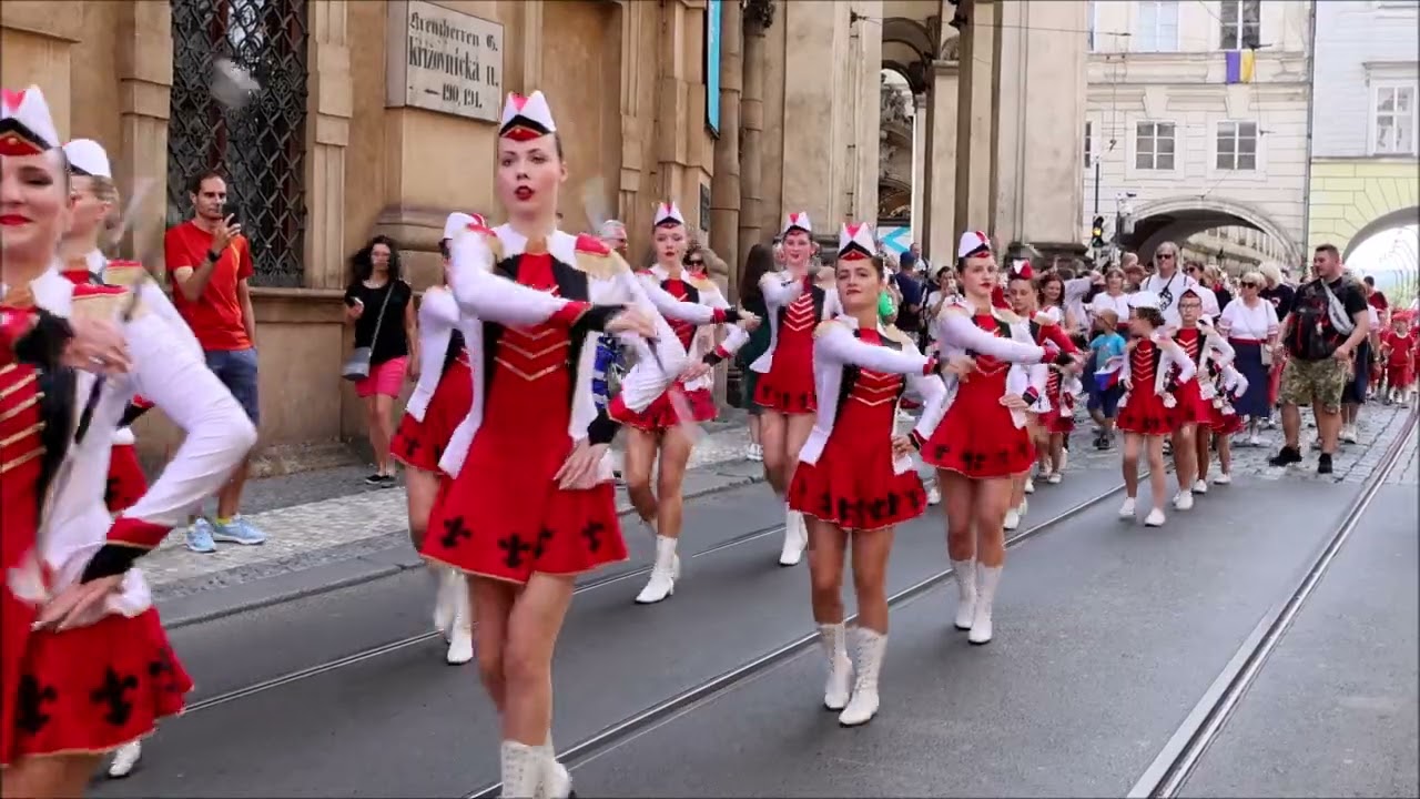 XVII. všesokolský slet v Praze 30. 6.-5. 7. 2024 - Sletový průvod Prahou - T.J.  Sokol Vysočany