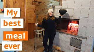 - 4 C in our summer house. Cooking in the traditional Russian oven