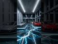 Insane Futuristic Car Showroom with a Lightning Energy Epoxy Floor