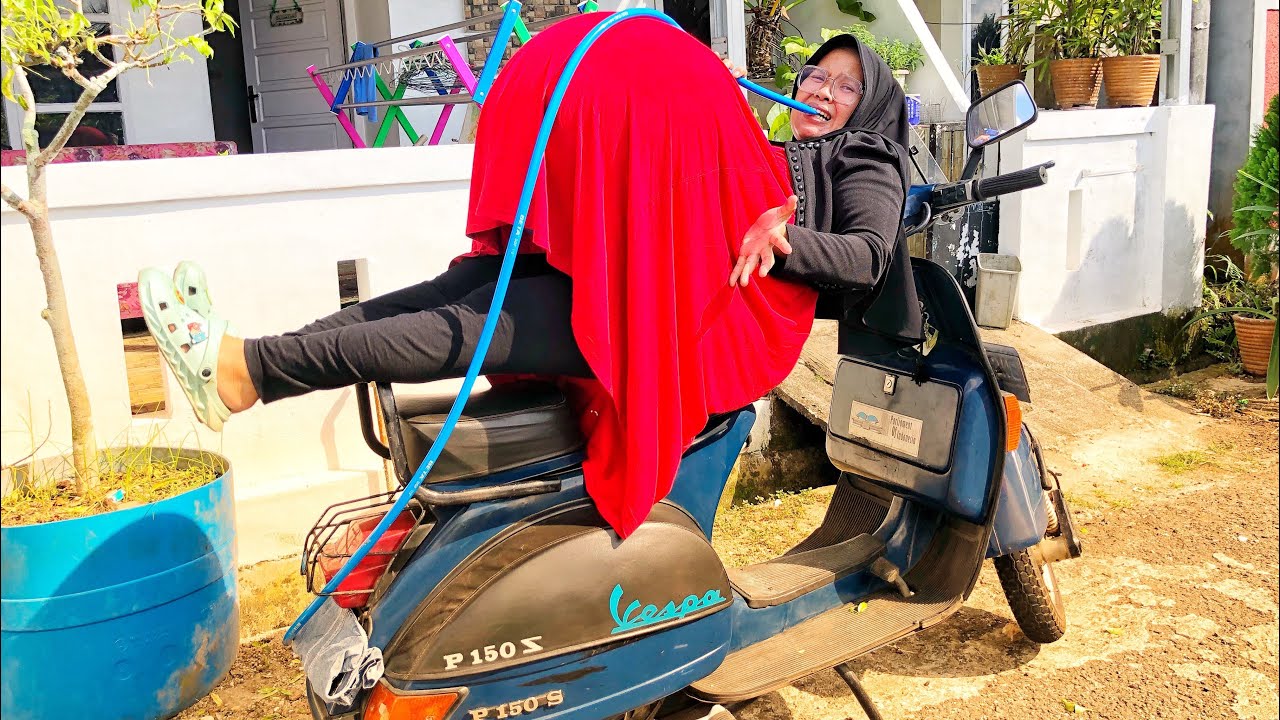 DRAMA LUCU😂 🎈IBU HAMIL YANG JAHIL PERUT BESAR MELAHIRKAN DI ATAS  MOTOR VESPA | A3 Nanbin