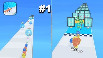 Marble Gun Runner - New Release - Hyper Hybrid Casual - Gameplay Walkthrough (iOS & Android)