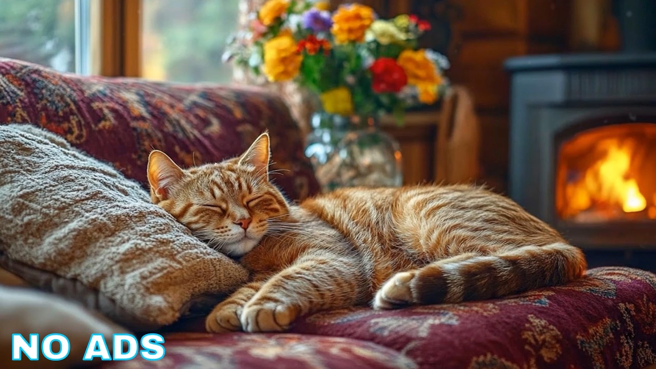 Cat’s Favorite Music 🎧 Cat Calming Music & Gentle Night Ambience For Cat Deep Sleep