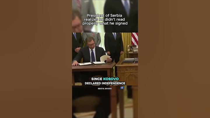 President of Serbia realizes late