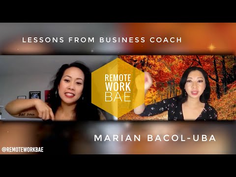 Lessons from Business Coach Marian Bacol-Uba