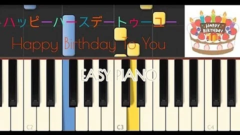 ハッピーバースデー 指一本ピアノ