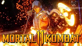 The Legendary Gray Scorpion!  Mortal Kombat 11: 'Scorpion' Gameplay