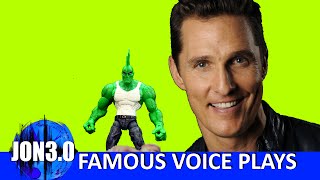 MATTHEW MCCONAUGHEY IMPRESSION (Marvel Legends Savage Dragon)