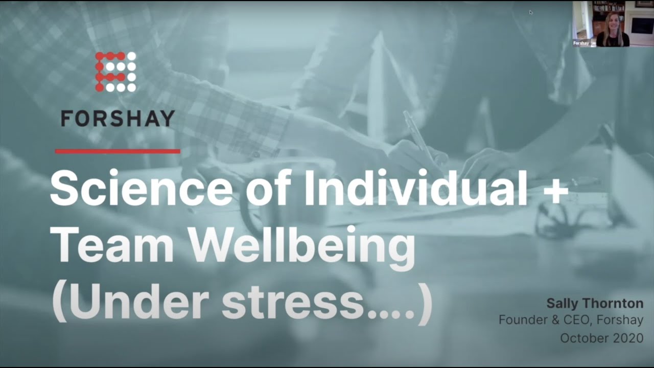 The Science of Individual + Team Wellbeing (Under Stress!)