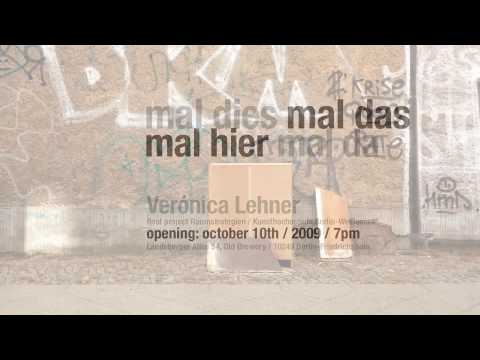 mal dies mal das mal hier mal da Public space interventions, photography and installation by Veronica Lehner at Kunstraum Richard Sorge, Landsberger Allee 54, Berlin. October 10, 2009. One day presentation, reception from 7 pm. Final project for the Master of Arts Raumstrategien, Kunsthochschule Berlin-WeiÃensee Advisors: Prof. Bente Stokke, Prof. Maren Strack The purpose of this project was to explore the possibilities painting had to offer within the context of public space. It soon evolved from painting to pictorial processes, as the medium painting proved too static and demarcated to deal with newer spatial notions, such as relational space. This concept of space takes into account not only the physical qualities but also the temporal ones in the form of actions and processes which constitute space. Furthermore, I decided to investigate these possibilities by means of the pictorial in order to focus on the perceptual processes that make up art as well as space and to avoid repeating established structures embedded in discourse. The site for this ongoing project is Berlin. Discarded by their former owners, I take pieces of furniture and other objects that have been placed on the streets of the city. Most of them have already been disassembled, so as to optimize space and transportation and are waiting to be taken by the next user. No longer furniture, they only very subtly refer to a certain object or function, what leads to the materials and surfaces gaining more <b>...</b>