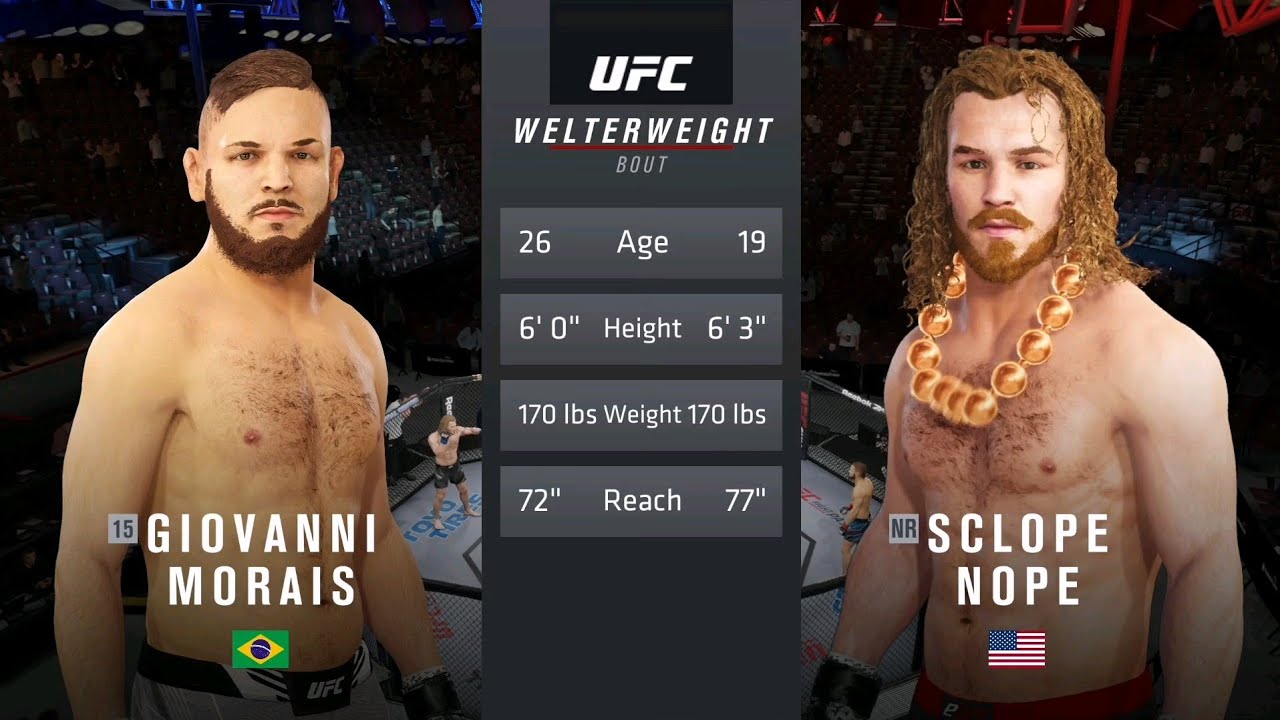 В рамках UFC 4 на Legendary я проведу свой пятый бой в полусреднем весе против Джованни Мораиса, ...