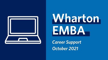 Wharton MBA Program for Executives: Career Support
