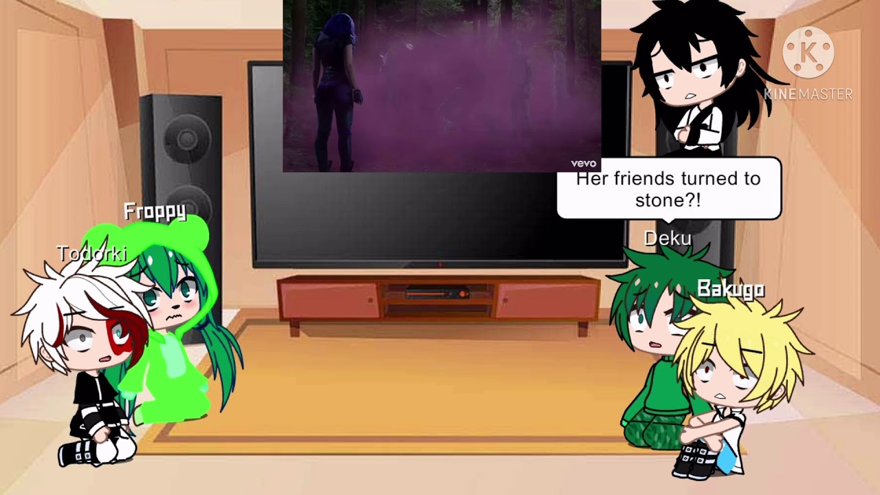 My hero academia reacts to descendants part 4/my once upon a time