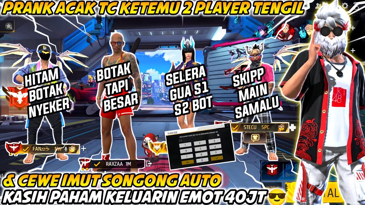 PRANK ACAK TC KETEMU DUO PLAYER OLD TENGIL & CEWE IMUT SONGONG AUTO KASIH PAHAM KELUARIN EMOT 40JT