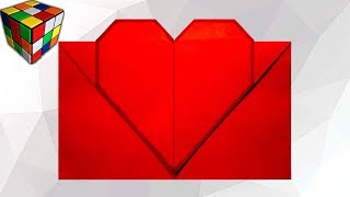 Как сделать КОНВЕРТ с СЕРДЕЧКОМ из бумаги. Конверт оригами своими руками Как сделать КОНВЕРТ с СЕРДЕЧКОМ из бумаги. Конверт оригами своими руками
