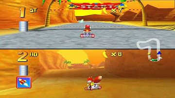 Diddy Kong Racing - Dino Domain | Fossil Canyon Coin Challenge