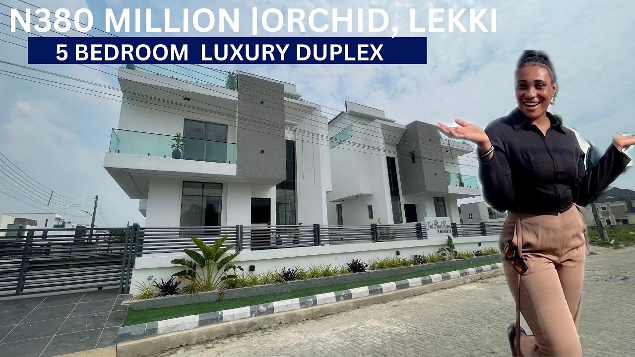5 Bedroom luxury Duplex in lekki selling for 380 Million Naira with Pool |360 rooftop terrace|Cinema