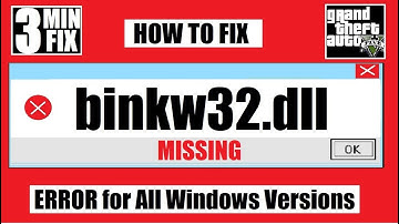 ✅ How To Fix binkw32.dll Missing from your computer/ Was Not Found✅GTA IV Error✅Windows 10 32/64 bit
