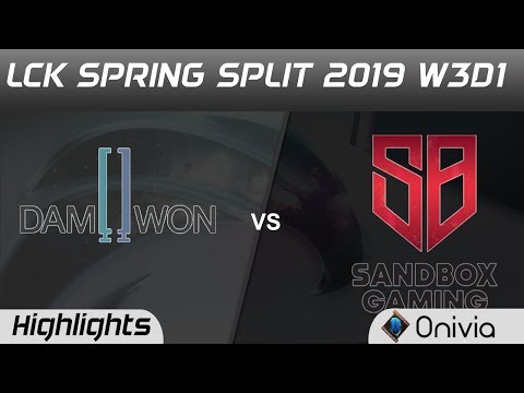 DMW vs SG Highlights Game 3 LCK Spring 2019 W3D1 Damwon Gaming vs Sandbox Gaming by Onivia