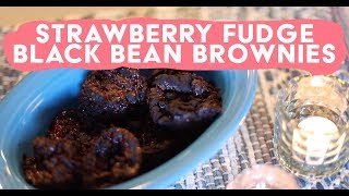 Strawberry Fudge Black Bean Brownies Recipe