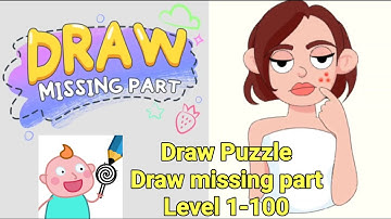 Draw Puzzle : Draw missing part Answers | All Levels | Level 1-100