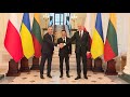 Зеленський зустрівся із президентами Польщі та Литви