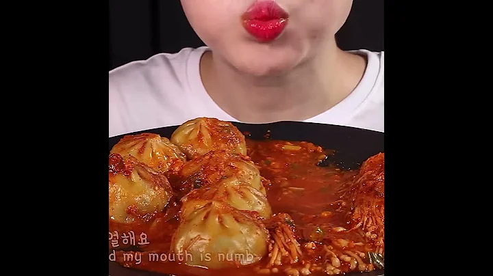 ASMR Eating boil egg , dumplings and enoki mushrooms #mukbang #asmreating #mukbang #asmreating #food