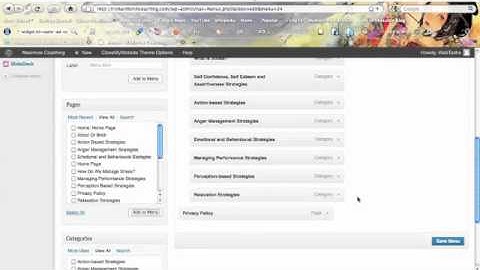 How to Edit Wordpress Navigation Menus